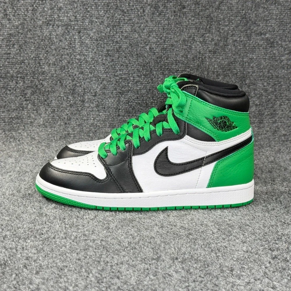 Jordan 1 Retro High OG Shoes Men's 8 Lucky Green Athletic Basketball Sneakers